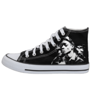 Υφασμάτινα sneakers The Boys Down Town στάμπα, hip hop στυλ.