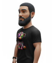 My Monkey t-shirt Μαύρο - Image 3