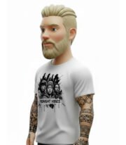 Midnight Vibes t-shirt Λευκό - Image 3