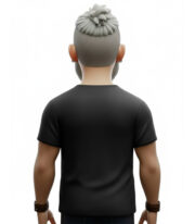 Cosmic Fusion t-shirt Μαύρο - Image 4
