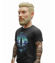 Wave Therapy t-shirt Μαύρο - Image 2