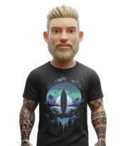 Wave Therapy t-shirt μαύρο
