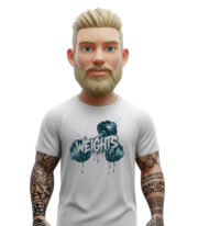 Weights t-shirt λευκό