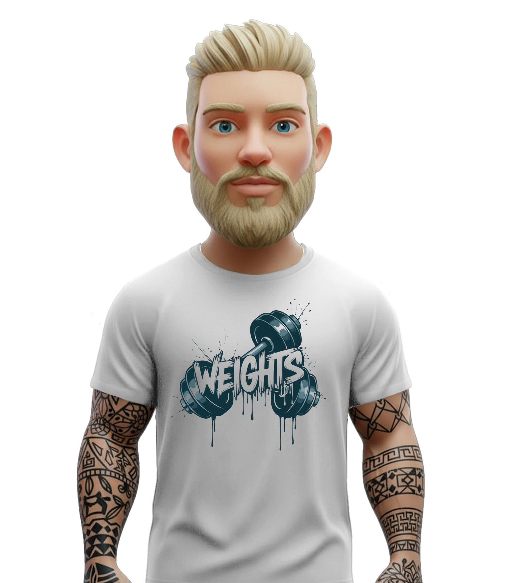 weights Weights t-shirt λευκό