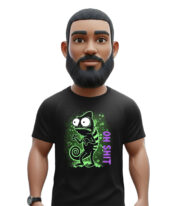 Oh Shit t-shirt μαύρο